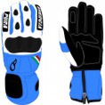 ENERGIAPURA LEDERHANDSCHUHE SLALOM BICOLOR C/PROT TÜRKIS